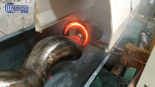 高频91香蕉视频污版加热设备80kw对76mm曲轴自动化淬火